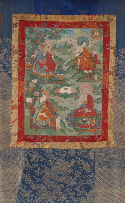 Arhats Kanakavasta, Vajriputra, Kanaka-Bharadvaja by Unknown
